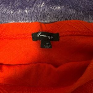 Forever 21 Bold Orange Shirt